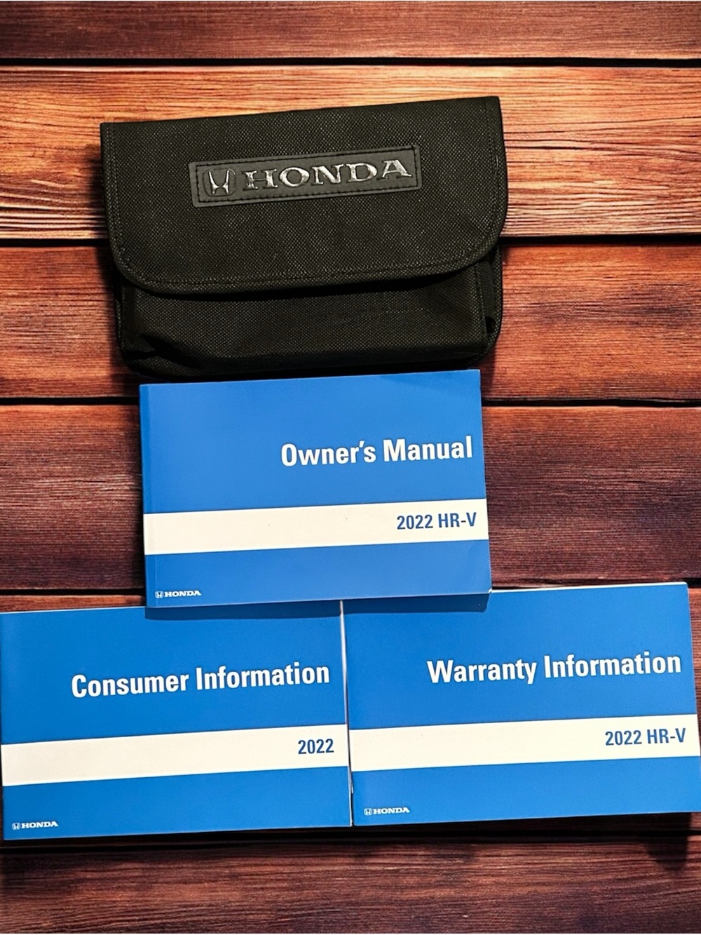 Honda 2022 HR-V Owner's Manual Kit – Black Pouch with Blue Manuals